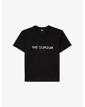 The Kooples Logo Text-Print Cotton T-Shirt - Black