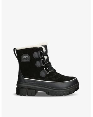 Sorel Torino V Waterproof Suede Snow Boots - Black