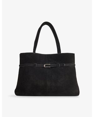 Whistles Noelle Suede Tote Bag - Black