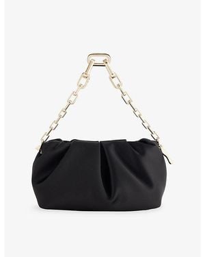 Christian Louboutin Eva Small Neoprene Satin Shoulder Bag - Black