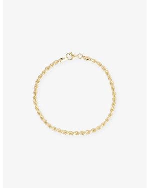 Lisa Gozlan Mini Rope 14Ct-Plated Sterling- Bracelet - Metallic