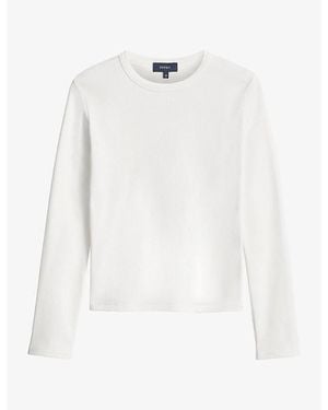 Soeur Flavie Long-Sleeve Cotton T-Shirt - White