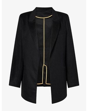 Frenckenberger Fren Notch-Lapel Wool-And-Cashmere Blazer - Black
