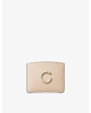 Cartier Panthère C De Leather Card Holder - Natural