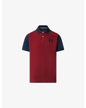 Hackett Heritage Peaks Classic-Fit Cotton-Piqué Polo Shirt - Red