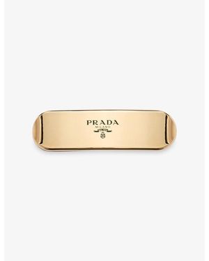 Prada Metal Hair Clip - Natural