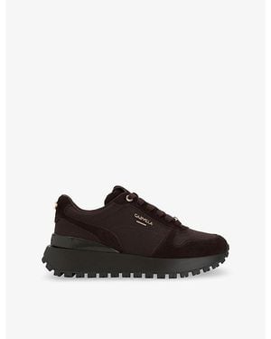 Carvela Kurt Geiger Delfina Suede And Mesh Sneakers - Black