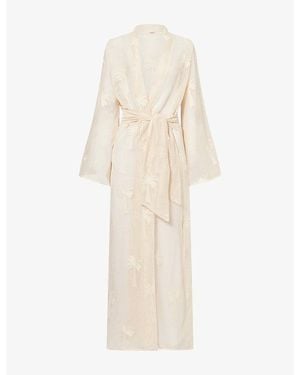 Johanna Ortiz Palm Soul Cotton Kimono - Natural