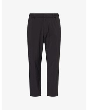 Paul Smith Straight-Leg Travel Stretch-Woven Trousers - Black