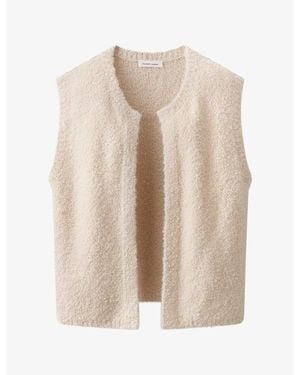 The White Company Round-Neck Bouclé Alpaca And Wool Gilet - Natural