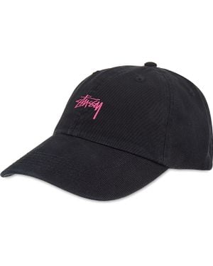 Stussy Stock Low Profile Strapback Cap - Black