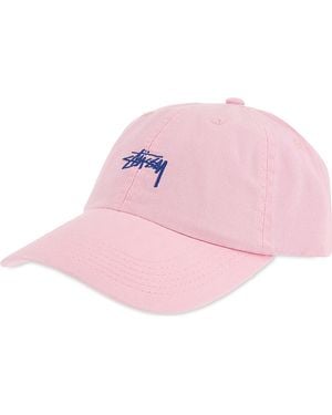 Stussy Stock Low Profile Strapback Cap - Pink