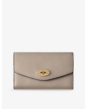 Mulberry Darley Medium Grained Leather Wallet - Grey