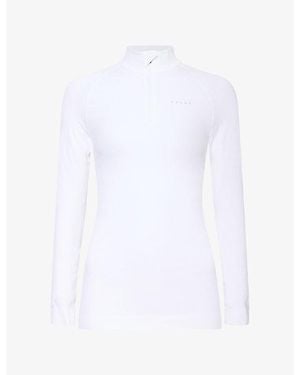 FALKE Maximum Warm Thermal Half-Zip Woven Top - White