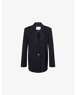 Camilla & Marc Relaxe-Fit Varda Woven Blazer - Blue