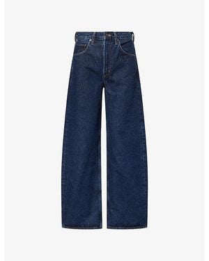Agolde Low Curve Wide-Leg Denim Jeans - Blue