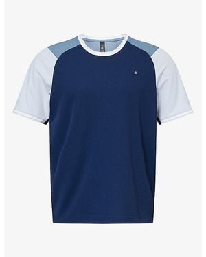 lululemon Uv-Protective Textured Mesh Tennis Woven T-Shirt - Blue