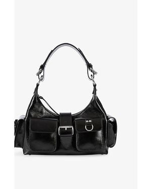 The Kooples Amelia Leather Shoulder Bag - Black