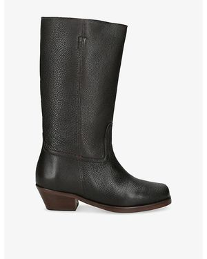Anonymous Copenhagen Tarisha Leather Knee-High Boots - Black