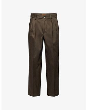 Barena Nerio Pleated Cotton Trousers - Grey