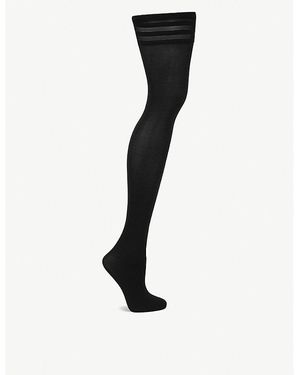 Wolford Black Velvet De Luxe 50 Hold-ups