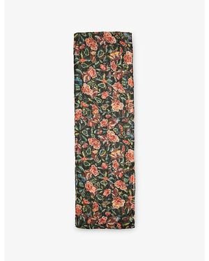 RIXO London Julien Floral-Print Chiffon Scarf - Multicolor