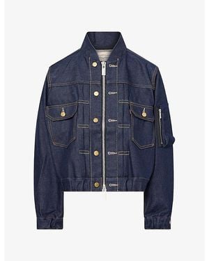 Sacai X Levi`S Blouson Denim Jacket - Blue