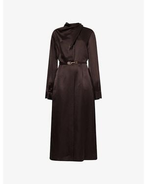 belt bodice midi dress Floral Lace Belt Bodice Midi Dress
