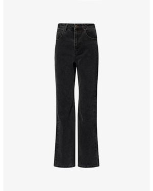 Dissh Noelle Boot-Leg Denim Jeans - Black