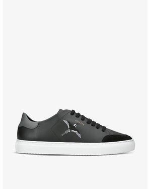 black axel arigato trainers