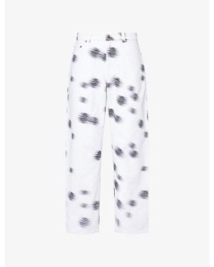 Marco Ribeiro Harry Lambert For X Disney 101 Dalmations Straight-Leg Denim Jeans - White