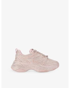 KG by Kurt Geiger Luster Woven Trainers - Pink