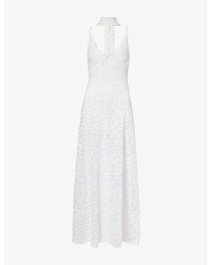 Away That Day X Gigi & Forte Dei Marmi Floral-Lace Maxi Dress - White