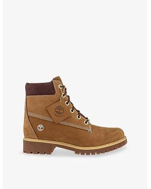 Timberland Lyonsdale Nubuck-Leather Ankle Boots - Brown