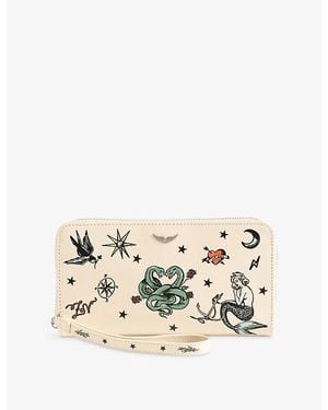 Zadig & Voltaire Compagnon Leather Wallet - Metallic