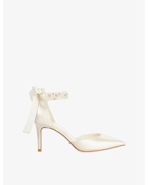 Dune Corsages Satin Courts - White