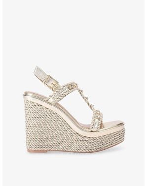 Carvela Kurt Geiger Sorella Rope Wedge Sandals - Natural