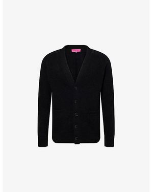 The Elder Statesman Relaxed-Fit V-Neck Cashmere Cardigan - Black