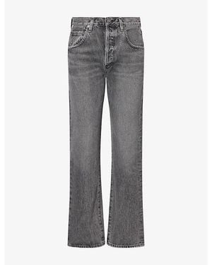 Citizens of Humanity 90S Straight-Leg Denim Jeans - Grey