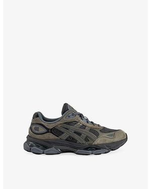 Asics Gel-Nyc 2.0 Suede And Mesh Sneakers - Black