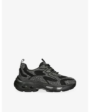 Steve Madden Zonar Woven Trainers - Black