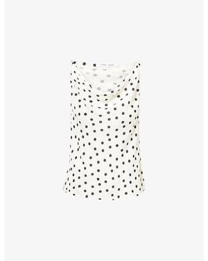 Samsøe & Samsøe Sapoppy Polkadot Woven Top - White