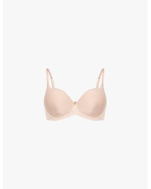 Aubade Rosessence Lace-Trim Stretch-Woven Bra - Pink