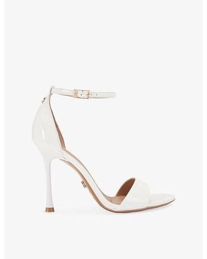 Carvela Kurt Geiger Incanto Faux-Leather Heeled Sandals - White