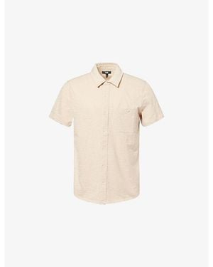 PAIGE Carillo Short-Sleeve Cotton Shirt - Natural