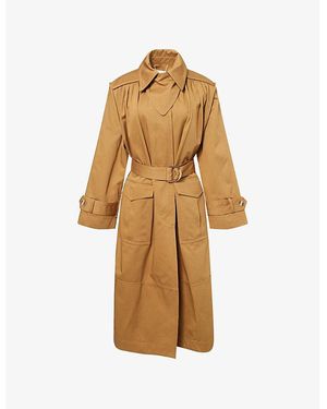 Zimmermann Illuminate Relaxed-Fit Cotton Trench Coat - Natural
