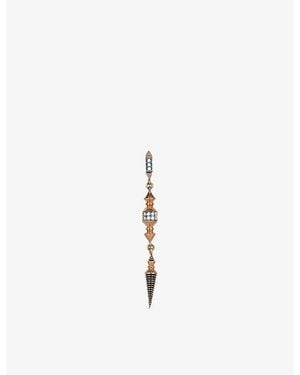 Kismet by Milka Ornament 0.11Ct Diamond Drop Earring - White