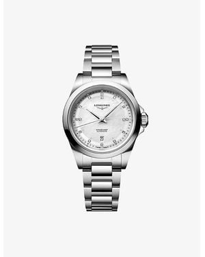 Longines L3.320.4.87.6 Conquest Stainless-Steel And Automatic Watch - White