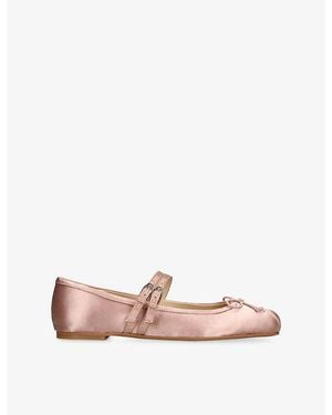 Dolce Vita Gibsen Satin Mary-Jane Flats - Pink