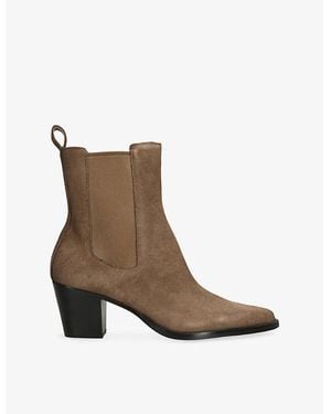 Dolce Vita Shadie H2O Suede Heeled Ankle Boots - Brown